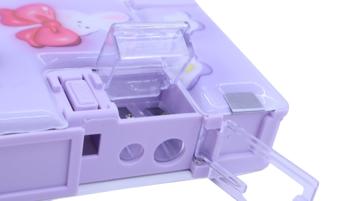 XPM Double Sided magnet Pencil Box with Sharpener Princess Design Lavender - Al Kabayel Discount CentreXPM Double Sided magnet Pencil Box with Sharpener Princess Design LavenderPencil CasesXPMAl Kabayel Discount Centre