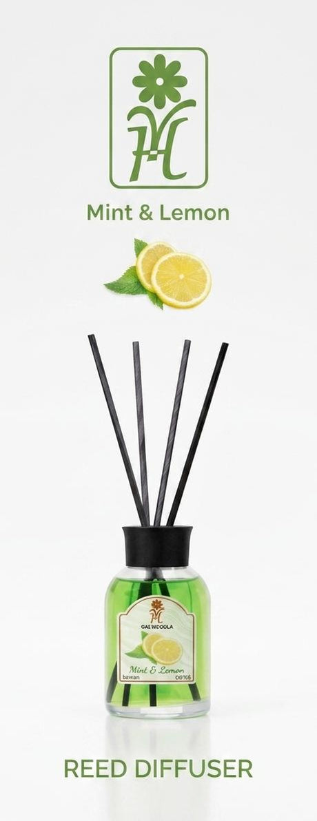 Yala Home Mint & Lemon Reed Diffuser | 100ml - Al Kabayel Discount CentreYala Home Mint & Lemon Reed Diffuser | 100mlHome FragrancesYALA HOMEAl Kabayel Discount Centre