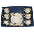 Yamasen Ceramic Cup and Saucer 12Pcs UAE Logo 6 Cups With 6 Saucers - 180ML - White&Gold - Al Kabayel Discount CentreYamasen Ceramic Cup and Saucer 12Pcs UAE Logo 6 Cups With 6 Saucers - 180ML - White&GoldTea CupsYAMASENAl Kabayel Discount Centre