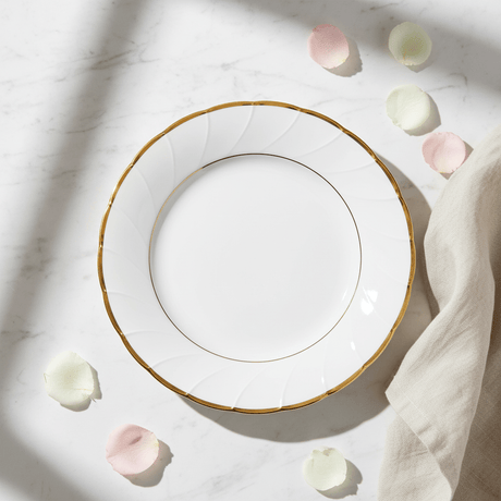 Yamatsu White Porcelain Meat Plate with Gold Rim — 6.75 Inch | Premium Dining Plate - Al Kabayel Discount CentreYamatsu White Porcelain Meat Plate with Gold Rim — 6.75 Inch | Premium Dining PlatePlatesYAMATSUAl Kabayel Discount Centre