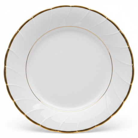 Yamatsu White Porcelain Meat Plate with Gold Rim — 6.75 Inch | Premium Dining Plate - Al Kabayel Discount CentreYamatsu White Porcelain Meat Plate with Gold Rim — 6.75 Inch | Premium Dining PlatePlatesYAMATSUAl Kabayel Discount Centre