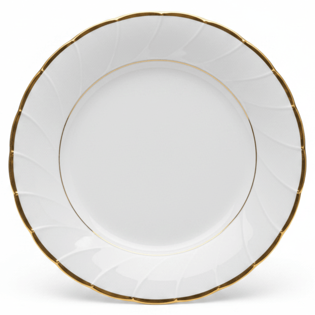 Yamatsu White Porcelain Meat Plate with Gold Rim — 6.75 Inch | Premium Dining Plate - Al Kabayel Discount CentreYamatsu White Porcelain Meat Plate with Gold Rim — 6.75 Inch | Premium Dining PlatePlatesYAMATSUAl Kabayel Discount Centre