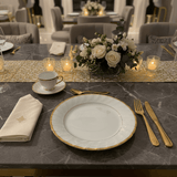 Yamatsu White Porcelain Meat Plate with Gold Rim — 9 Inch | Premium Dining Servingware - Al Kabayel Discount CentreYamatsu White Porcelain Meat Plate with Gold Rim — 9 Inch | Premium Dining ServingwarePlatesYAMATSUAl Kabayel Discount Centre