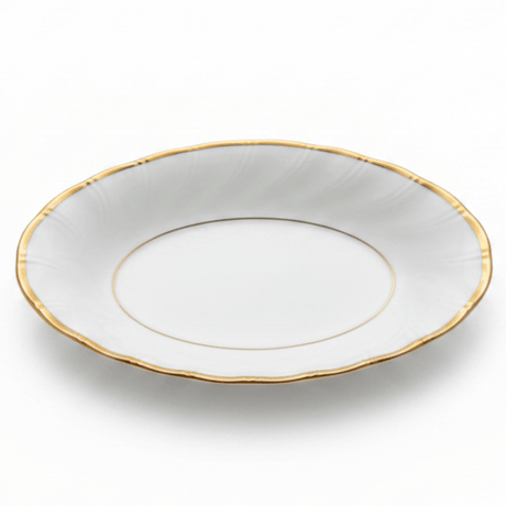 Yamatsu White Porcelain Pickle Dish with Golden Rim — 7 Inch | Premium Serving Dish - Al Kabayel Discount CentreYamatsu White Porcelain Pickle Dish with Golden Rim — 7 Inch | Premium Serving DishBowlsYAMATSUAl Kabayel Discount Centre