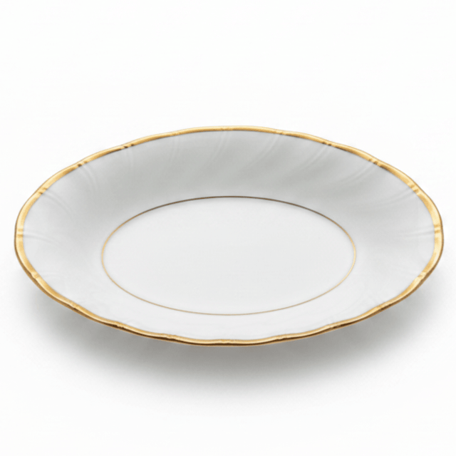 Yamatsu White Porcelain Pickle Dish with Golden Rim — 7 Inch | Premium Serving Dish - Al Kabayel Discount CentreYamatsu White Porcelain Pickle Dish with Golden Rim — 7 Inch | Premium Serving DishBowlsYAMATSUAl Kabayel Discount Centre