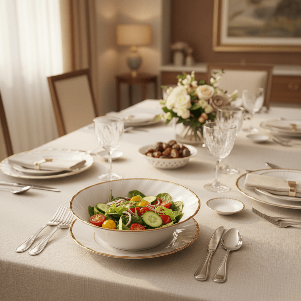 Yamatsu White Porcelain Shell Bowl with Golden Rim — 8 Inch | Premium Serving Bowl for Dining & Gifting - Al Kabayel Discount CentreYamatsu White Porcelain Shell Bowl with Golden Rim — 8 Inch | Premium Serving Bowl for Dining & GiftingBowlsYAMATSUAl Kabayel Discount Centre