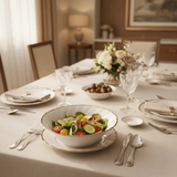 Yamatsu White Porcelain Shell Bowl with Golden Rim — 8 Inch | Premium Serving Bowl for Dining & Gifting - Al Kabayel Discount CentreYamatsu White Porcelain Shell Bowl with Golden Rim — 8 Inch | Premium Serving Bowl for Dining & GiftingBowlsYAMATSUAl Kabayel Discount Centre