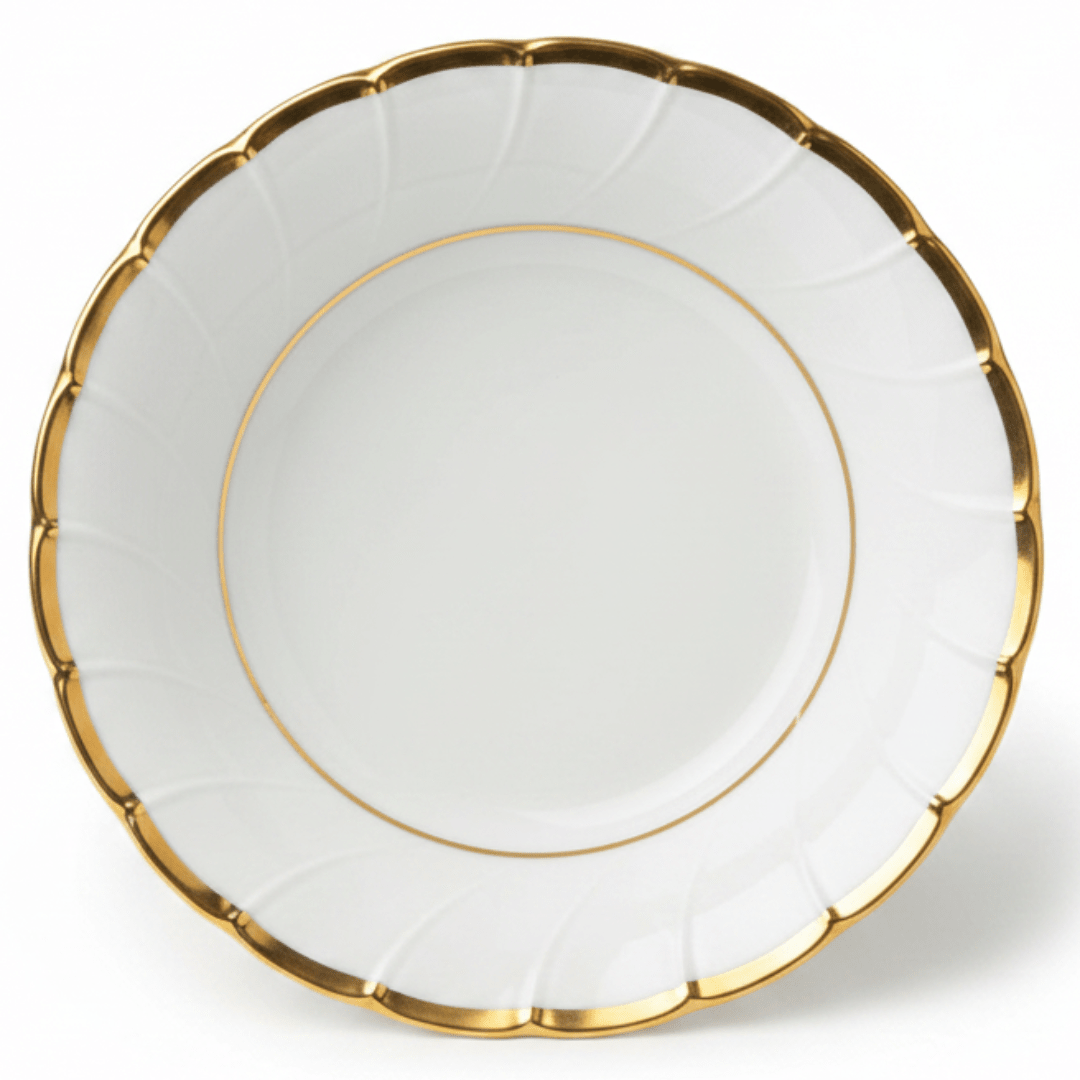 Yamatsu White Porcelain Soup Bowl with Gold Rim — 5 Inch | Premium Tableware - Al Kabayel Discount CentreYamatsu White Porcelain Soup Bowl with Gold Rim — 5 Inch | Premium TablewareBowlsYAMATSUAl Kabayel Discount Centre
