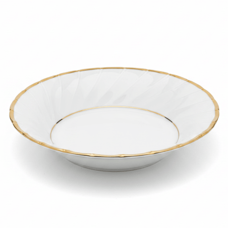 Yamatsu White Porcelain Soup Bowl with Gold Rim — 7.5 Inch | Premium Dining Serveware - Al Kabayel Discount CentreYamatsu White Porcelain Soup Bowl with Gold Rim — 7.5 Inch | Premium Dining ServewareBowlsYAMATSUAl Kabayel Discount Centre