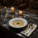 Yamatsu White Porcelain Soup Plate with Golden Rim — 9 Inch - Al Kabayel Discount CentreYamatsu White Porcelain Soup Plate with Golden Rim — 9 InchPlatesYAMATSUAl Kabayel Discount Centre