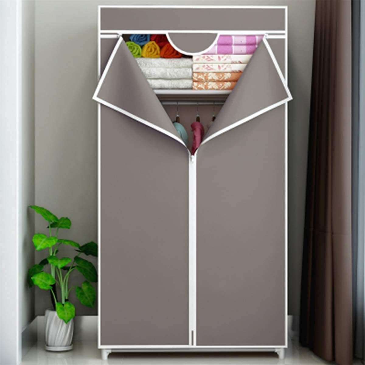 Yangtang Portable Cloth Cabinet – 70×45×155cm | Assorted Colors - Al Kabayel Discount CentreYangtang Portable Cloth Cabinet – 70×45×155cm | Assorted ColorsHome Décor AccentsYANGTANGAl Kabayel Discount Centre