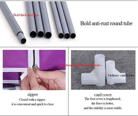 Yangtang Portable Cloth Cabinet – 70×45×155cm | Assorted Colors - Al Kabayel Discount CentreYangtang Portable Cloth Cabinet – 70×45×155cm | Assorted ColorsHome Décor AccentsYANGTANGAl Kabayel Discount Centre