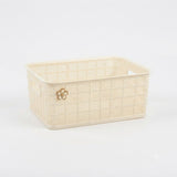 Yidele Plastic Storage Basket – 27×21 cm - Orange / Cream - Al Kabayel Discount CentreYidele Plastic Storage Basket – 27×21 cm - Orange / CreamOrganizers & AccessoriesYIDELEAl Kabayel Discount Centre
