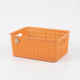 Yidele Plastic Storage Basket – 27×21 cm - Orange / Cream - Al Kabayel Discount CentreYidele Plastic Storage Basket – 27×21 cm - Orange / CreamOrganizers & AccessoriesYIDELEAl Kabayel Discount Centre