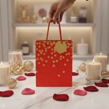 Yina Red & Gold Polka Dot Paper Gift Bag with Twisted Rope Handles & Tag | 23×18cm | - Al Kabayel Discount CentreYina Red & Gold Polka Dot Paper Gift Bag with Twisted Rope Handles & Tag | 23×18cm |Packing & Wrapping SuppliesYINAAl Kabayel Discount Centre