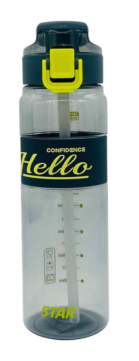 Yitong Transparent Plastic Water Bottle 900ml, Black - Al Kabayel Discount CentreYitong Transparent Plastic Water Bottle 900ml, BlackWater BottlesYITONGAl Kabayel Discount Centre