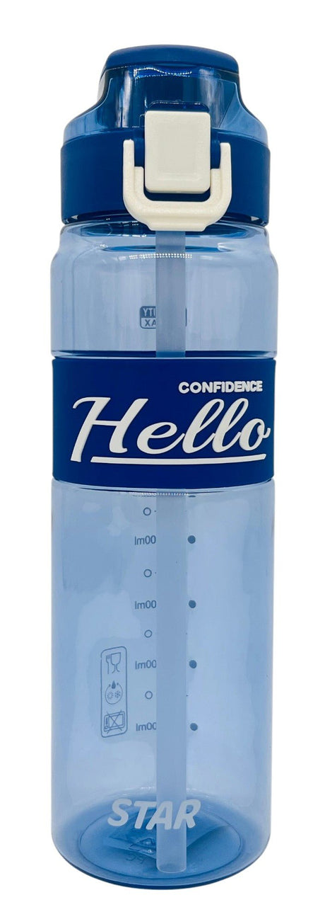 Yitong Transparent Plastic Water Bottle 900ml, Blue - Al Kabayel Discount CentreYitong Transparent Plastic Water Bottle 900ml, BlueWater BottlesYITONGAl Kabayel Discount Centre