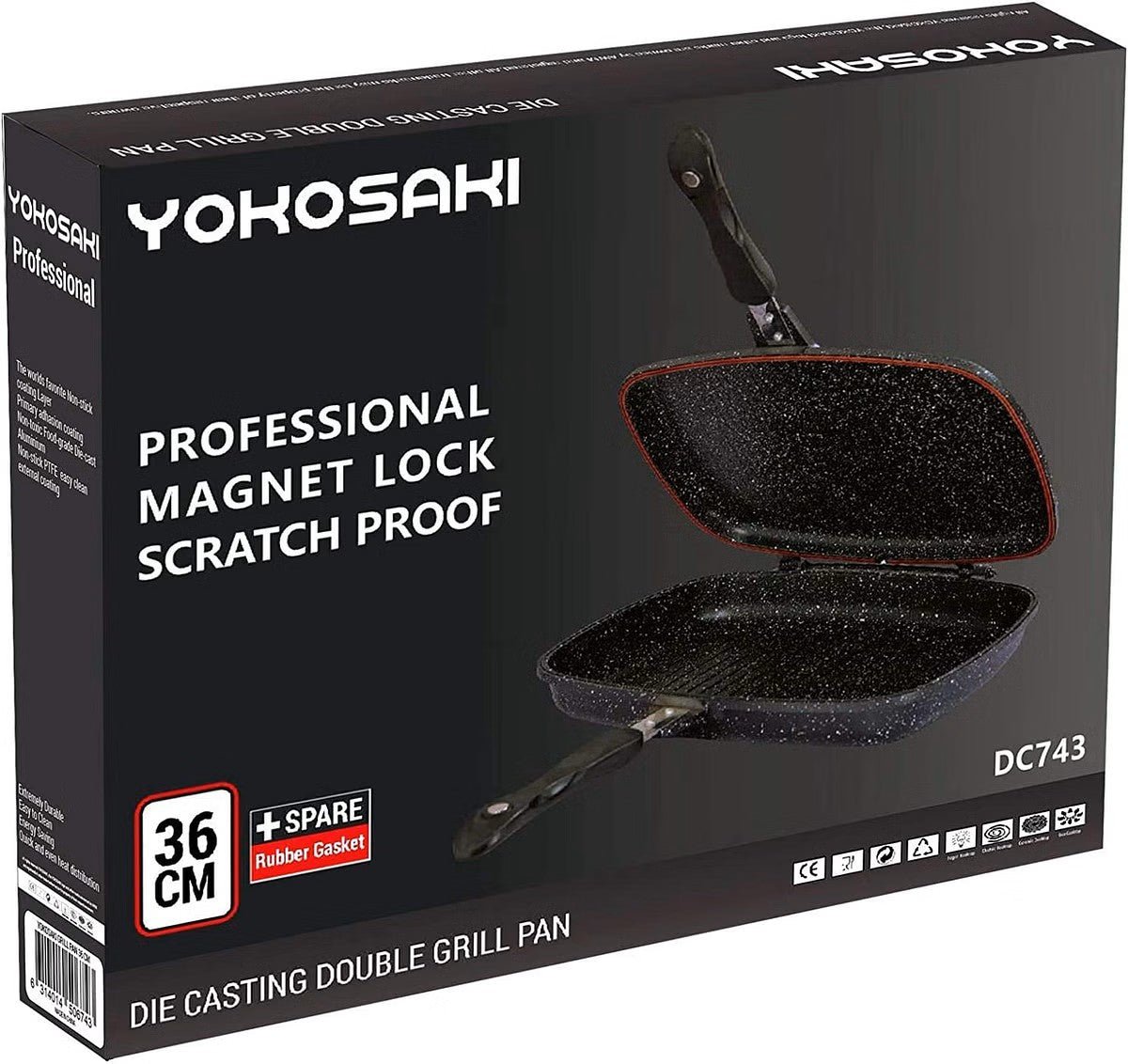 YOKOSAKI Die Casting Double Grill Pan 36cm - Al Kabayel Discount CentreYOKOSAKI Die Casting Double Grill Pan 36cmFrying Pans & SkilletsYOKOSAKIAl Kabayel Discount Centre