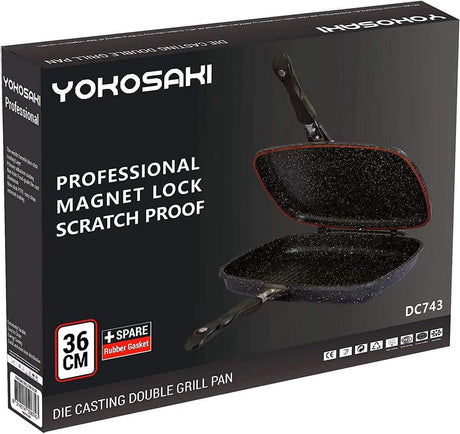 YOKOSAKI Die Casting Double Grill Pan 36cm - Al Kabayel Discount CentreYOKOSAKI Die Casting Double Grill Pan 36cmFrying Pans & SkilletsYOKOSAKIAl Kabayel Discount Centre