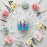 You're Amazing Blue & White Ombre Ceramic Mug with Butterfly Design — 350ml - Al Kabayel Discount CentreYou're Amazing Blue & White Ombre Ceramic Mug with Butterfly Design — 350mlMugsAKDCAl Kabayel Discount Centre