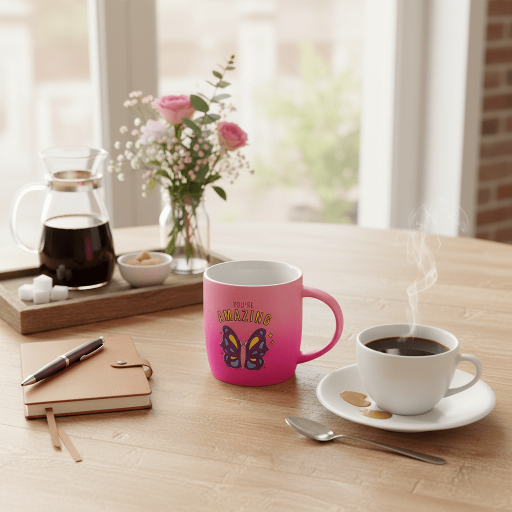 You're Amazing Pink Butterfly Ceramic Mug – 350ml | Motivational Gift Mug - Al Kabayel Discount CentreYou're Amazing Pink Butterfly Ceramic Mug – 350ml | Motivational Gift MugMugsAKDCAl Kabayel Discount Centre
