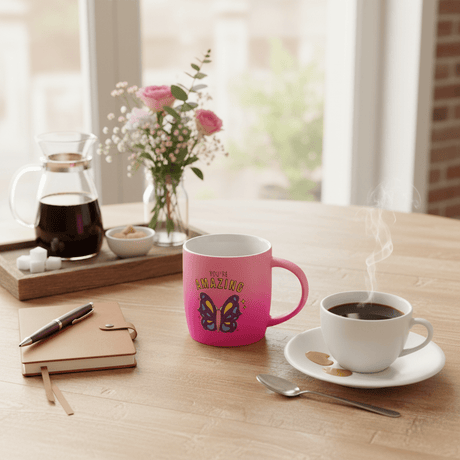 You're Amazing Pink Butterfly Ceramic Mug – 350ml | Motivational Gift Mug - Al Kabayel Discount CentreYou're Amazing Pink Butterfly Ceramic Mug – 350ml | Motivational Gift MugMugsAKDCAl Kabayel Discount Centre