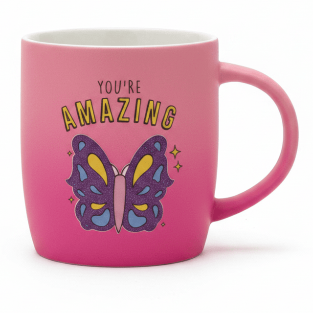 You're Amazing Pink Butterfly Ceramic Mug – 350ml | Motivational Gift Mug - Al Kabayel Discount CentreYou're Amazing Pink Butterfly Ceramic Mug – 350ml | Motivational Gift MugMugsAKDCAl Kabayel Discount Centre