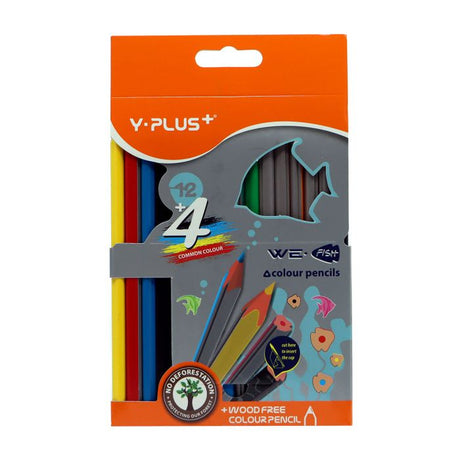 Yplus Colour Pencils 12+4 Pcs - Al Kabayel Discount CentreYplus Colour Pencils 12+4 PcsColor PencilsY - PLUSAl Kabayel Discount Centre