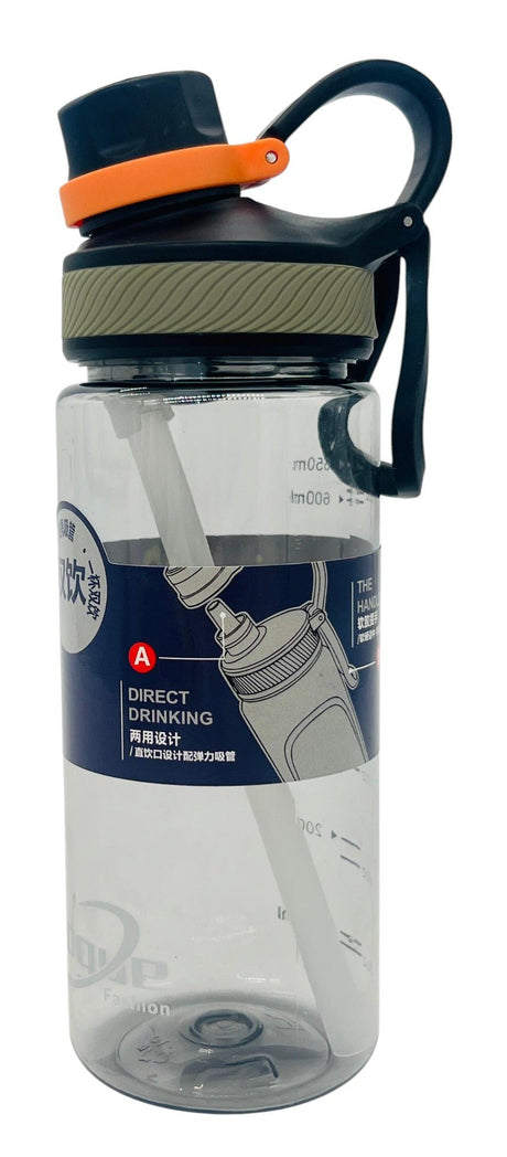 Yukang Transparent Plastic Water Bottle 650ml, Black - Al Kabayel Discount CentreYukang Transparent Plastic Water Bottle 650ml, BlackWater BottlesYUKANGAl Kabayel Discount Centre