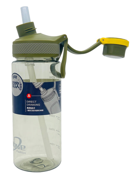 Yukang Transparent Plastic Water Bottle 650ml, Olive Green - Al Kabayel Discount CentreYukang Transparent Plastic Water Bottle 650ml, Olive GreenWater BottlesYUKANGAl Kabayel Discount Centre