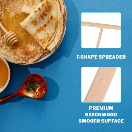 YUNIVERSE 2pcs Bamboo Crepe Spreader and Spatula Set(Spatula - 30cm*4cm, Spreader - 15cm*23cm) - Al Kabayel Discount CentreYUNIVERSE 2pcs Bamboo Crepe Spreader and Spatula Set(Spatula - 30cm*4cm, Spreader - 15cm*23cm)Cookware AccessoriesYUNIVERSEAl Kabayel Discount Centre