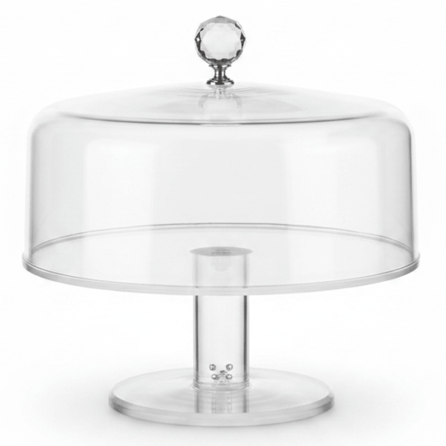 Yuniverse acrylic cake plate with Yuniverse Acrylic Cake Plate with Dome Cover | 20×23cm | Crystal Knob | Clear Pedestal Stand20*23cm - Al Kabayel Discount CentreYuniverse acrylic cake plate with Yuniverse Acrylic Cake Plate with Dome Cover | 20×23cm | Crystal Knob | Clear Pedestal Stand20*23cmServing TraysYUNIVERSEAl Kabayel Discount Centre