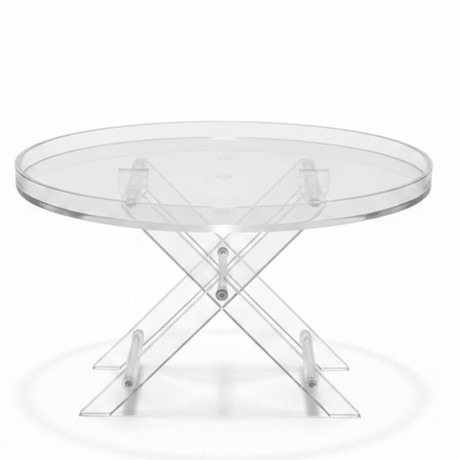 Yuniverse Acrylic Cake Tray with Stand | 30×18cm | Crystal Clear Serving Display - Al Kabayel Discount CentreYuniverse Acrylic Cake Tray with Stand | 30×18cm | Crystal Clear Serving DisplayServing TraysYUNIVERSEAl Kabayel Discount Centre