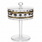 Yuniverse Acrylic Footed Candy Bowl with Lid Palm Tree Design | 20×25 cm | Crystal Lid - Al Kabayel Discount CentreYuniverse Acrylic Footed Candy Bowl with Lid Palm Tree Design | 20×25 cm | Crystal LidJars & Food SaversAKDCAl Kabayel Discount Centre