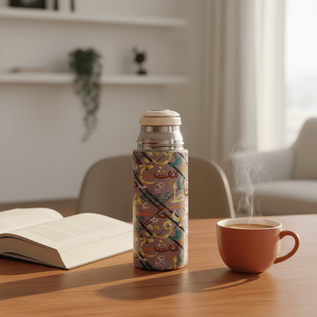 Yuniverse Arabic Calligraphy Stainless Steel Water Bottle - 500ml - Al Kabayel Discount CentreYuniverse Arabic Calligraphy Stainless Steel Water Bottle - 500mlWater BottlesYUNIVERSEAl Kabayel Discount Centre