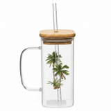 Yuniverse Clear Glass Mug with Straw & Natural Bamboo Lid – 360 ml - Al Kabayel Discount CentreYuniverse Clear Glass Mug with Straw & Natural Bamboo Lid – 360 mlWater BottlesYUNIVERSEAl Kabayel Discount Centre