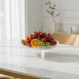 Yuniverse Crystal - Cut Acrylic Footed Fruit Plate | 30 × 9 cm | Elegant Pedestal Serving Stand - Al Kabayel Discount CentreYuniverse Crystal - Cut Acrylic Footed Fruit Plate | 30 × 9 cm | Elegant Pedestal Serving StandServing TraysYUNIVERSEAl Kabayel Discount Centre