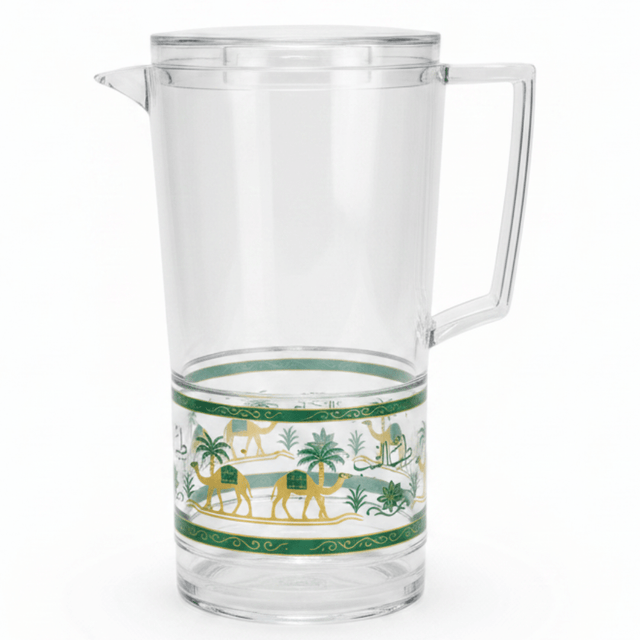Yuniverse Desert Camel Collection Clear Acrylic Water Jug with Traditional Camel Artwork – 2 Litre - Al Kabayel Discount CentreYuniverse Desert Camel Collection Clear Acrylic Water Jug with Traditional Camel Artwork – 2 LitreJugsYUNIVERSEAl Kabayel Discount Centre
