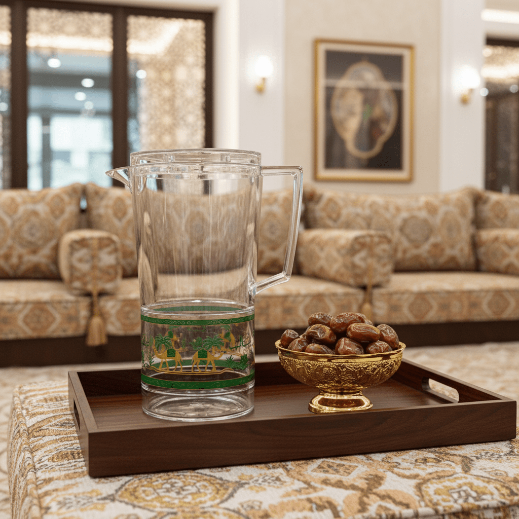 Yuniverse Desert Camel Collection Clear Acrylic Water Jug with Traditional Camel Artwork – 2 Litre - Al Kabayel Discount CentreYuniverse Desert Camel Collection Clear Acrylic Water Jug with Traditional Camel Artwork – 2 LitreJugsYUNIVERSEAl Kabayel Discount Centre
