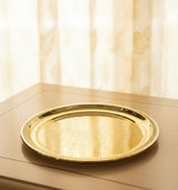 Yuniverse Gold Round Steel Tray 36 cm – Large Premium Tray, Mirror Finish, Perfect for Serving or Decorative Use - Al Kabayel Discount CentreYuniverse Gold Round Steel Tray 36 cm – Large Premium Tray, Mirror Finish, Perfect for Serving or Decorative UseServing TraysYUNIVERSEAl Kabayel Discount Centre