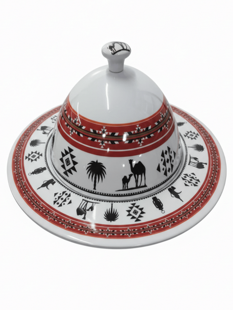Yuniverse Melamine Serving Tray with Dome Lid – 32 cm White with Arabian Pattern Design - Al Kabayel Discount CentreYuniverse Melamine Serving Tray with Dome Lid – 32 cm White with Arabian Pattern DesignServing TraysYUNIVERSEAl Kabayel Discount Centre