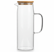 Yuniverse Modern Clear Glass Water Jug with Natural Wooden Lid – Minimalist Beverage Server (1.5 L) - Al Kabayel Discount CentreYuniverse Modern Clear Glass Water Jug with Natural Wooden Lid – Minimalist Beverage Server (1.5 L)JugsYUNIVERSEAl Kabayel Discount Centre