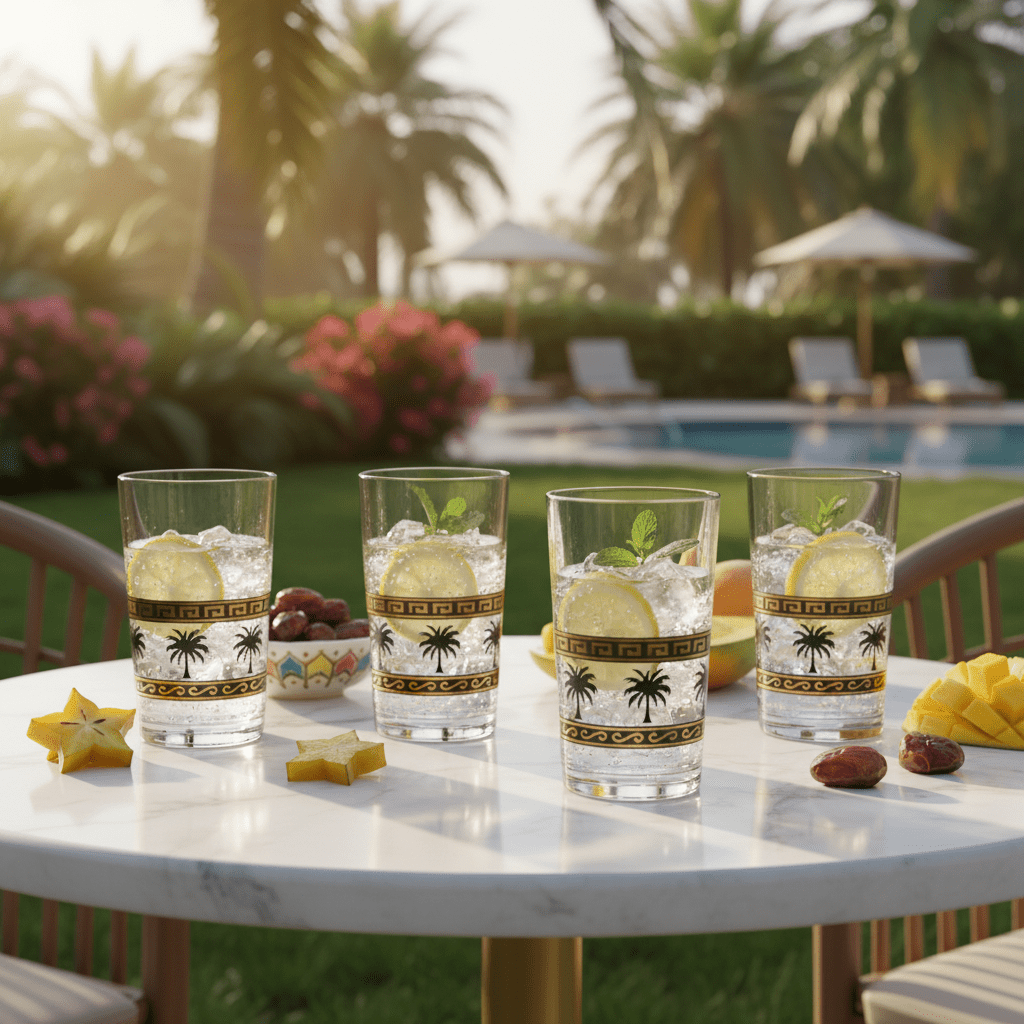 Yuniverse Palm Breeze Clear Acrylic Drinking Tumbler with Black Palm Tree Print Design – 13.5 cm - Al Kabayel Discount CentreYuniverse Palm Breeze Clear Acrylic Drinking Tumbler with Black Palm Tree Print Design – 13.5 cmTumblersYUNIVERSEAl Kabayel Discount Centre