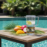 Yuniverse Palm Oasis Designer Clear Acrylic Beverage Jug with Black Palm Tree Tropical Print – 2 Litre - Al Kabayel Discount CentreYuniverse Palm Oasis Designer Clear Acrylic Beverage Jug with Black Palm Tree Tropical Print – 2 LitreJugsYUNIVERSEAl Kabayel Discount Centre