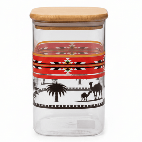 Yuniverse Rectangle Glass Jar with Bamboo Lid | 950ml,1200ml | - Al Kabayel Discount CentreYuniverse Rectangle Glass Jar with Bamboo Lid | 950ml,1200ml |Jars & Food SaversYUNIVERSEAl Kabayel Discount Centre