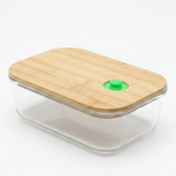 Yuniverse Rectangular Glass Food Storage Container with Natural Bamboo Lid – Eco - Friendly Design – 17 × 12 cm - Al Kabayel Discount CentreYuniverse Rectangular Glass Food Storage Container with Natural Bamboo Lid – Eco - Friendly Design – 17 × 12 cmFood ContainersYUNIVERSEAl Kabayel Discount Centre