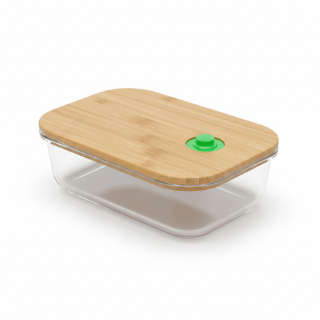 Yuniverse Rectangular Glass Food Storage Container with Natural Bamboo Lid – Eco - Friendly Design – 17 × 12 cm - Al Kabayel Discount CentreYuniverse Rectangular Glass Food Storage Container with Natural Bamboo Lid – Eco - Friendly Design – 17 × 12 cmFood ContainersYUNIVERSEAl Kabayel Discount Centre