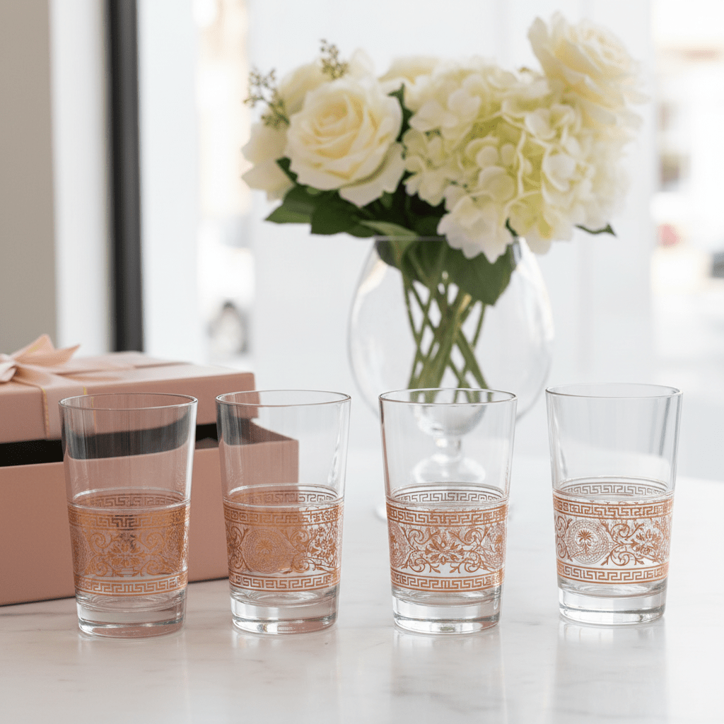 Yuniverse Rose Luxe Decorative Acrylic Tumbler with Metallic Rose Gold Design – 13.5 cm - Al Kabayel Discount CentreYuniverse Rose Luxe Decorative Acrylic Tumbler with Metallic Rose Gold Design – 13.5 cmTumblersYUNIVERSEAl Kabayel Discount Centre