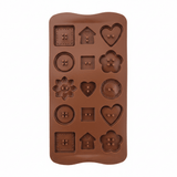 Yuniverse Silicone Chocolate & Candy Mould – 15 Cavity – Mixed Shapes – 20×11 cm - Al Kabayel Discount CentreYuniverse Silicone Chocolate & Candy Mould – 15 Cavity – Mixed Shapes – 20×11 cmCake Mold & Baking MoldsYUNIVERSEAl Kabayel Discount Centre