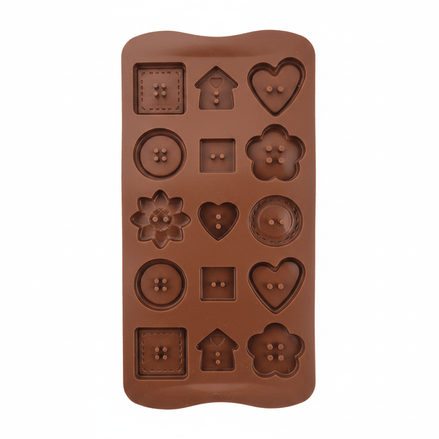 Yuniverse Silicone Chocolate & Candy Mould – 15 Cavity – Mixed Shapes – 20×11 cm - Al Kabayel Discount CentreYuniverse Silicone Chocolate & Candy Mould – 15 Cavity – Mixed Shapes – 20×11 cmCake Mold & Baking MoldsYUNIVERSEAl Kabayel Discount Centre